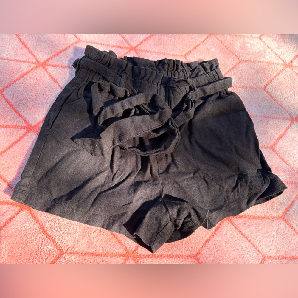 Malibu Women's High Waist Black Shorts